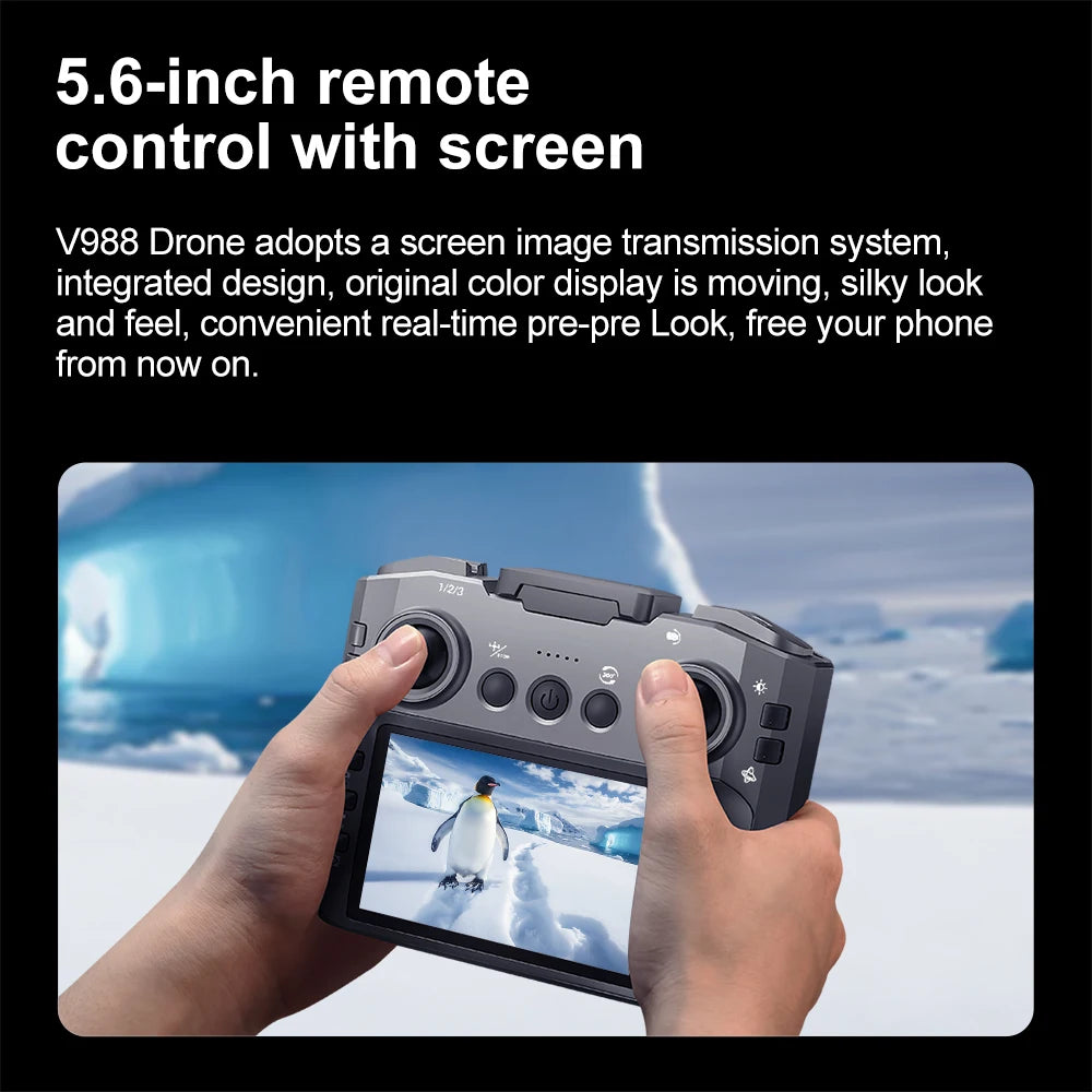 Xiaomi Mijia V988 Drone 4K Professional HD Dual Camera 5G WIFI Brushless Motor FPV Quadcopter Foldable Aerial Photography Drone Techelectronicx
