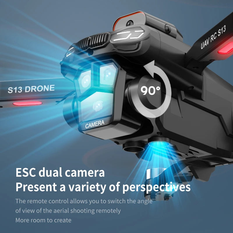Xiaomi Mijia S13 Drone 8K Professional Dual Camera GPS FPV Brushless Motor Optical Flow Hovering Folding Quadcopter Foldable toy Techelectronicx