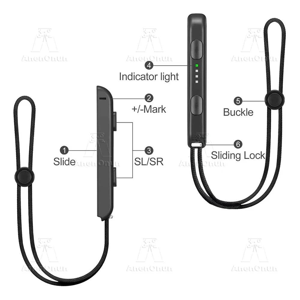 Wrist Strap for Switch/Switch OLED Joycon Replacement Parts Joy Con Controller Attachment Wrist Strap Lanyard Gaming Accessories Techelectronicx