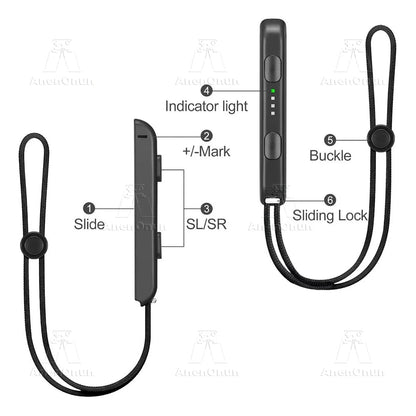 Wrist Strap for Switch/Switch OLED Joycon Replacement Parts Joy Con Controller Attachment Wrist Strap Lanyard Gaming Accessories Techelectronicx
