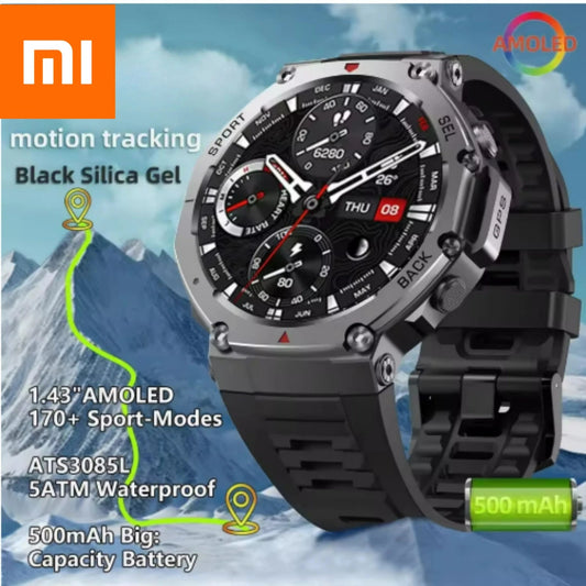 Xiaomi T-Rex 3 For Amazfit New Military gps smartwatc Built-in Compass Altimeter 10ATM Waterproof Sports Smartwatch Men Women TechElect
