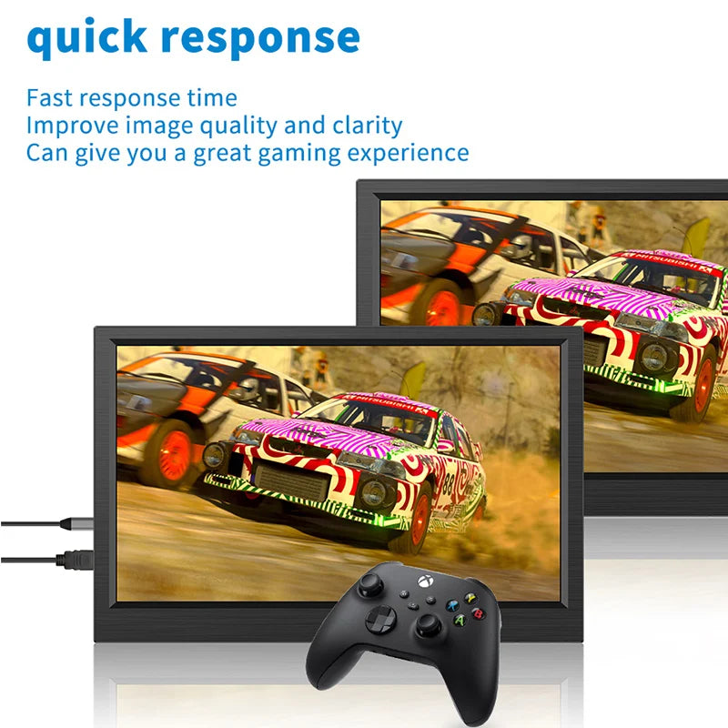 11.6 Inch Portable Monitor HDMI-Compatible Laptop second screen Gaming Extended Display For Switch/PS4/Xbox/Raspberry Pi Techelectronicx