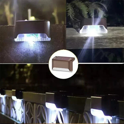 1-12 Pack Solar Deck Lights Outdoor Step Lights Waterproof Led Solar Lamp for Railing Stairs Step Fence Yard Patio and Pathway Techelectronicx