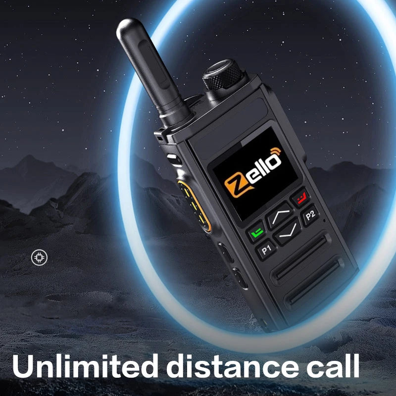 Zello 4G LTE&WiFi POC walkie Talkie - Bluetooth Connection, Long Battery Life, Fast Charging, Essential for Professional Outdoor Techelectronicx