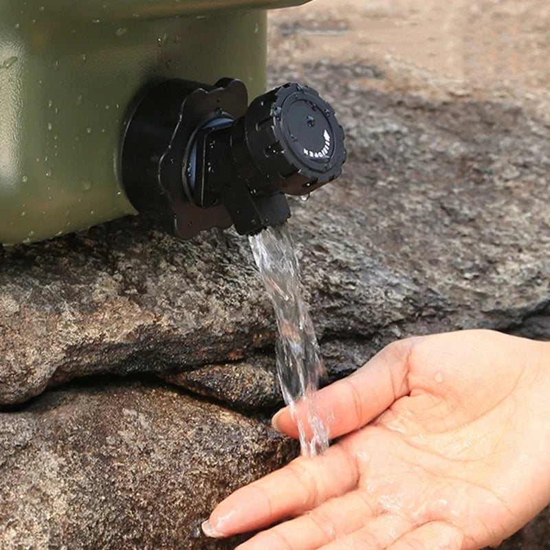 11L Water Bucket Large Capacity Portable Drinking Water Canister with Detachable Faucet No Leakage for Outdoor Travel Driving Techelectronicx
