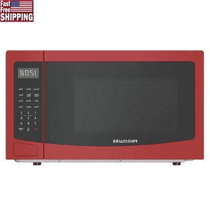 1.1 Cu Ft Compact Countertop Microwave Oven with Pre-Programmed Timers Removable Glass Turntable Electric Cooking Appliance Techelectronicx