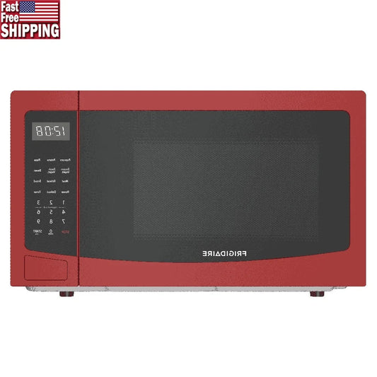 1.1 Cu Ft Compact Countertop Microwave Oven with Pre-Programmed Timers Removable Glass Turntable Electric Cooking Appliance Techelectronicx