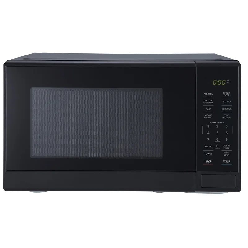 1000W Countertop Microwave Oven 1.1 Cu Ft with 10 Power Levels One Touch Cooking Safety Lock Express Cook Defrost LED Display Techelectronicx