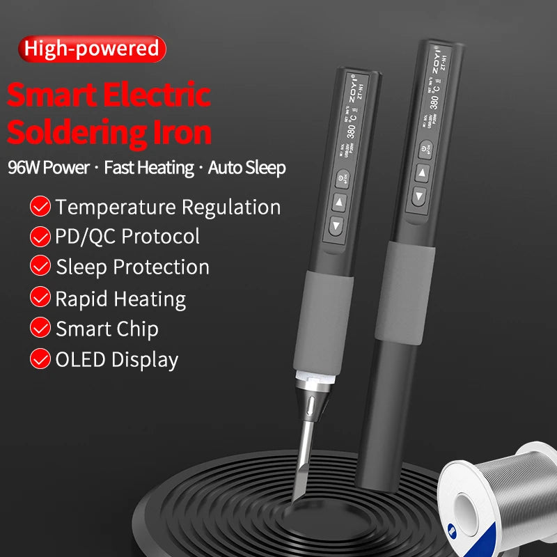 ZOYI  Smart Soldering iron 96W ZT-N1 Electrician portable constant temperature welding pen for home maintenance welding Techelectronicx