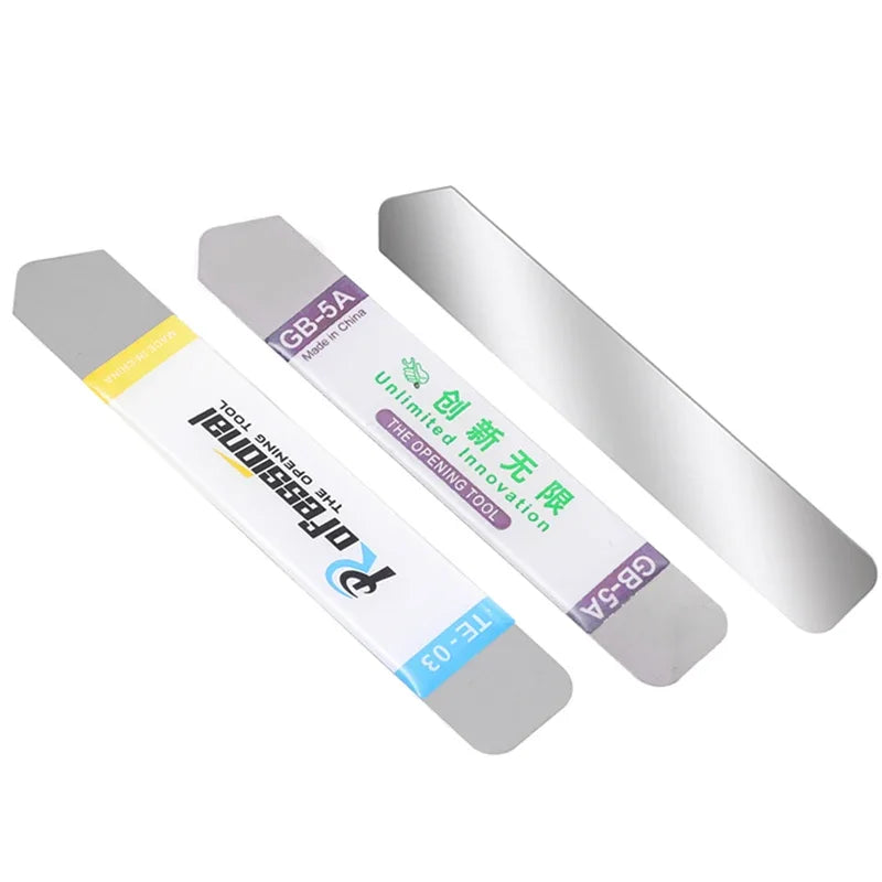 1-6Pcs Stainless Steel Blade Soft Thin Pry Spudger Cell Phone Tablet Screen Battery Opening Tools for Samsung iPhone iPad Opener Techelectronicx