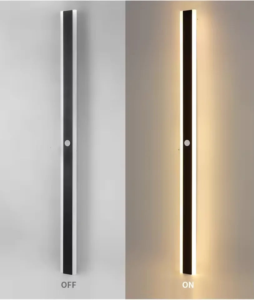 110- 240V IP65 Waterproof Porch Lamp LED Long Garden Lamp for Villa Garage Lighting FixtureOutdoor Wall Light With Motion Sensor TechElect