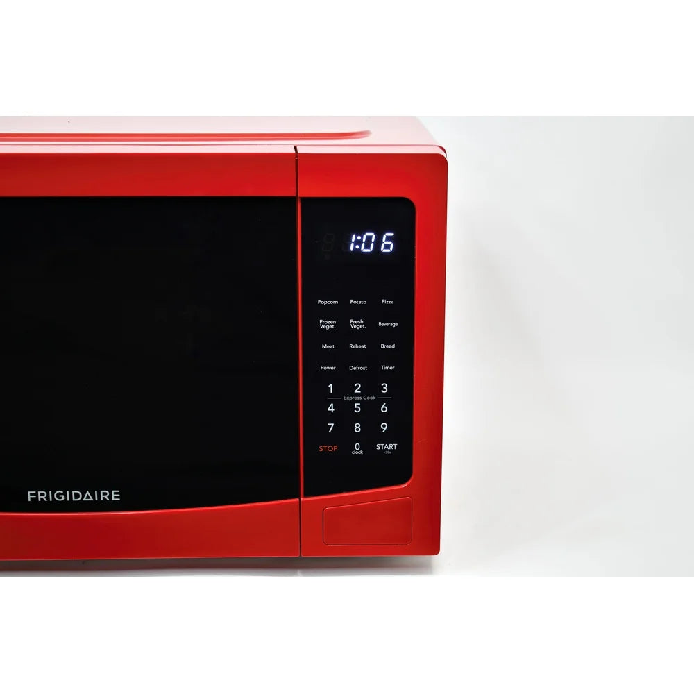 1.1 Cu Ft Compact Countertop Microwave Oven with Pre-Programmed Timers Removable Glass Turntable Electric Cooking Appliance Techelectronicx