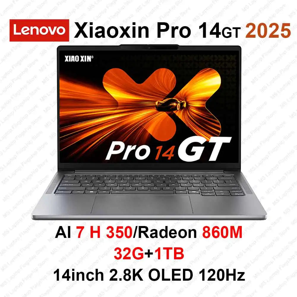 【2025 New】Lenovo Xiaoxin Pro 14 GT AI7-350/860M AI9-365/880M 32G+1TB 14inch 2.8K 120Hz OLED Screen Techelectronicx