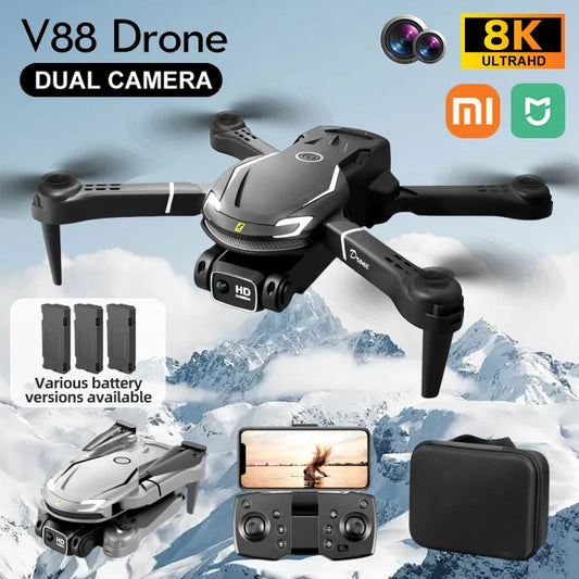 XIAOMI MIJIA New Mini Drone V88 5G 8K Professional HD Aerial Photography Remote Control Aircraft Folding Quadcopter toy drone Techelectronicx
