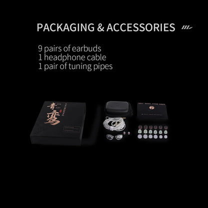 Zhulinniao Qingluan Z4 In-Ear Metal Headphones HiFi Sound Noise Cancelling for Music & Gaming Student And Office Use Techelectronicx