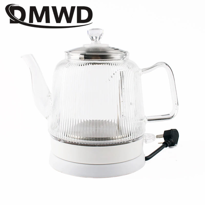 1.2L MINI Electric Kettle Glass Quick Heating Hot Water Boiling Teapot Blue Light Heater Pot Boiler Auto-Power Off Cooker Cup EU Techelectronicx