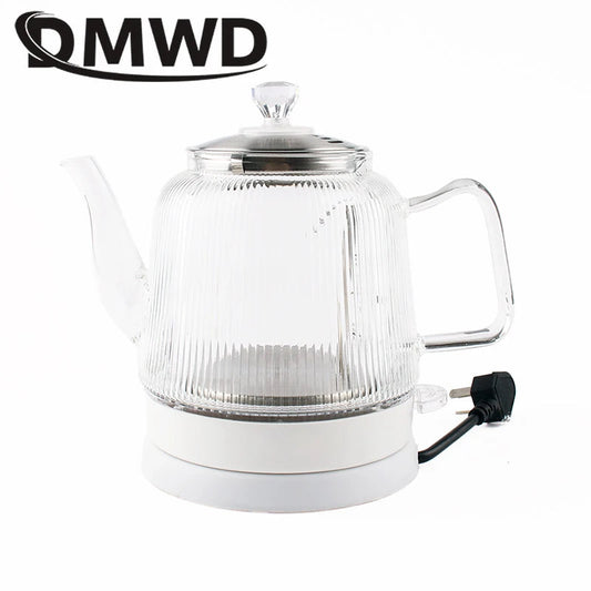1.2L MINI Electric Kettle Glass Quick Heating Hot Water Boiling Teapot Blue Light Heater Pot Boiler Auto-Power Off Cooker Cup EU Techelectronicx