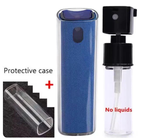 2 in 1 Microfiber Screen Cleaner Spray Bottle Mobile Phone Tablet Computer Microfiber Cloth Cleaning Wipes For iPhone Samsung Mi TechElect