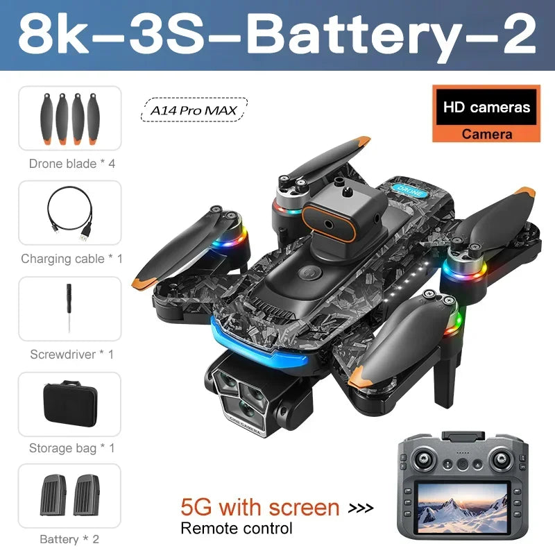 xiaomi mijia A14 ProMax Drone 8K HD Camera Quadcopter with Screen Remote Control 5G WIFI Aerial Photography Brushless RC Dron Techelectronicx