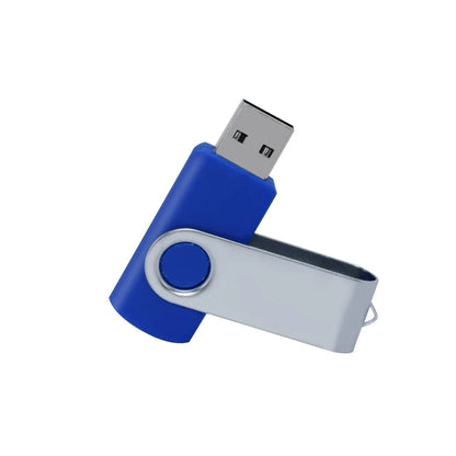 флешка usb 32GB Flash Drive 16 Giga Memory Stick Metal Jump Drive Swivel Pendrive Portable 64 128 GB cle usb 2.0 Pen Drives Techelectronicx