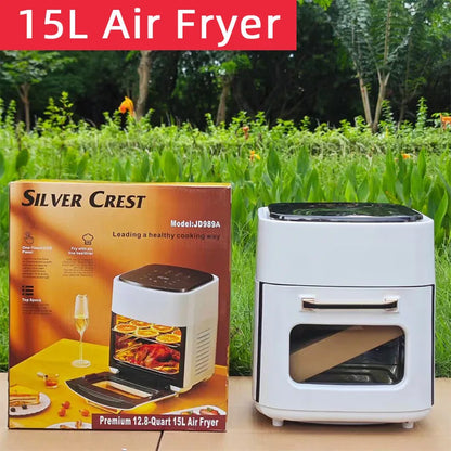 SilverCrest Airfryer Automatic Air Fryer Large Capacity Electric Fryer Chip Machine Smart Touch TechElect