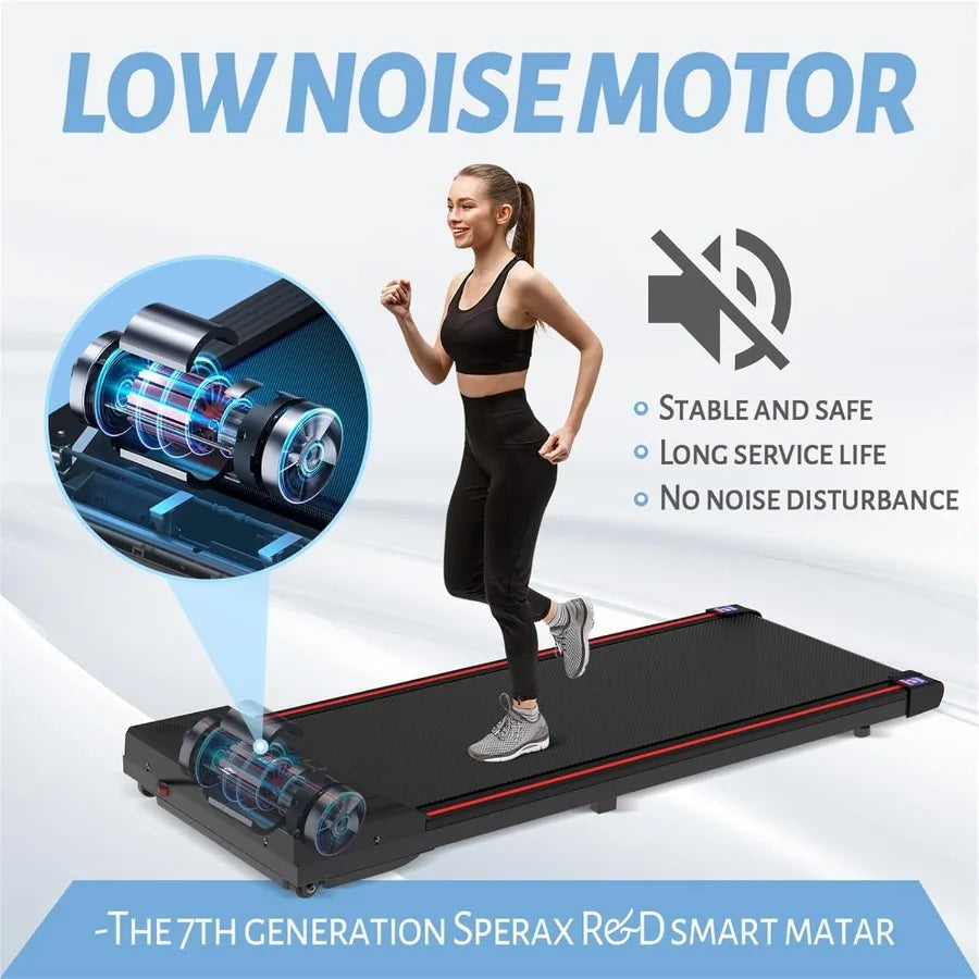 Walking Treadmill Pad with APP 3 in 1 Under Desk Treadmill 400W Low Noise Walking Vibration Pad with Remote Control Portable Tr TechElect