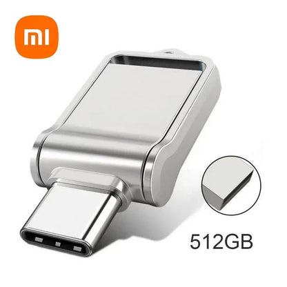 Xiaomi USB 3.2 2TB Flash Drive High Speed Type-C Interface Dual-Use Flash Memory 512GB 1TB Stick For Phone Windows 11 Computer Techelectronicx