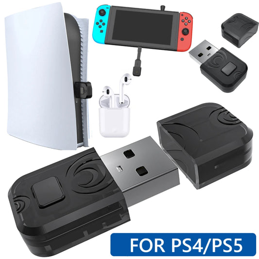 USB Bluetooth Adapter Aux Audio Receiver Transmitter USB Dongle Wireless Adapter 3.5mm AUX/RCA for Nintendo Switch PS5 PS4 PC TechElect