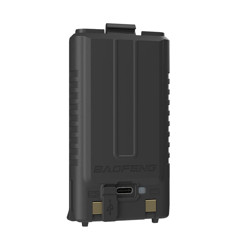 100% Original Baofeng UV-5RH Pro Max Battery GM-5RH Li-ion Battery USB-C Charger BF-K5 Plus UV-5GPlus Walklie Talkie Rechargable Techelectronicx