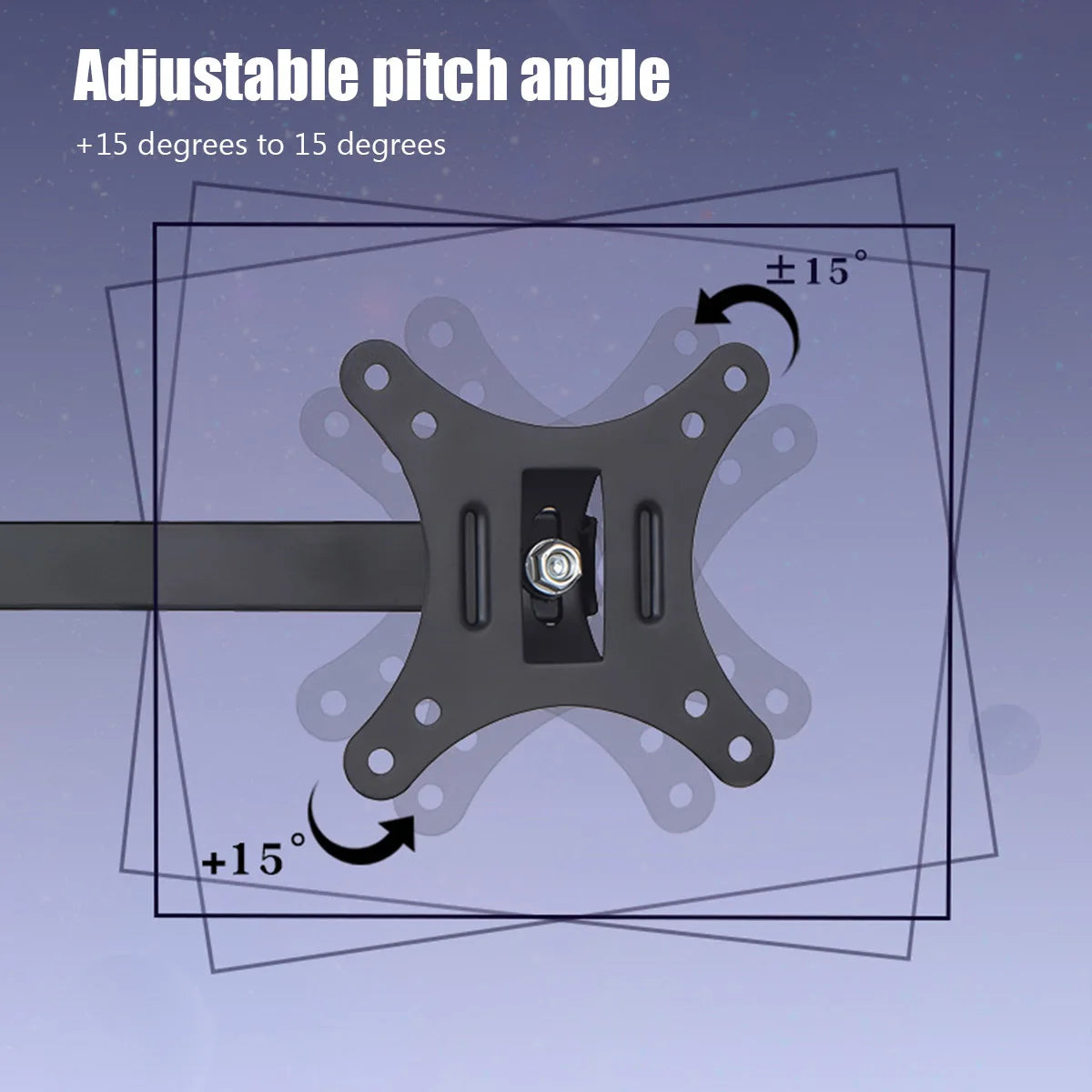 26bl TV Monitor Mounts LCD LED Monitor Wall Mount Bracket Adjustable TV Screen Frame Steel Holder  Support For 14-26 Inches TV TechElect