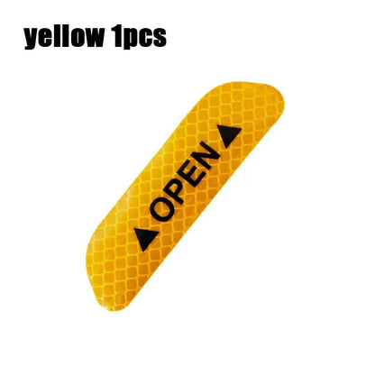 1/4PCS Car Door Reflective Sticker Safety Opening Warning Reflective Tape Car Accessories Interior Exterior Reflector Techelectronicx