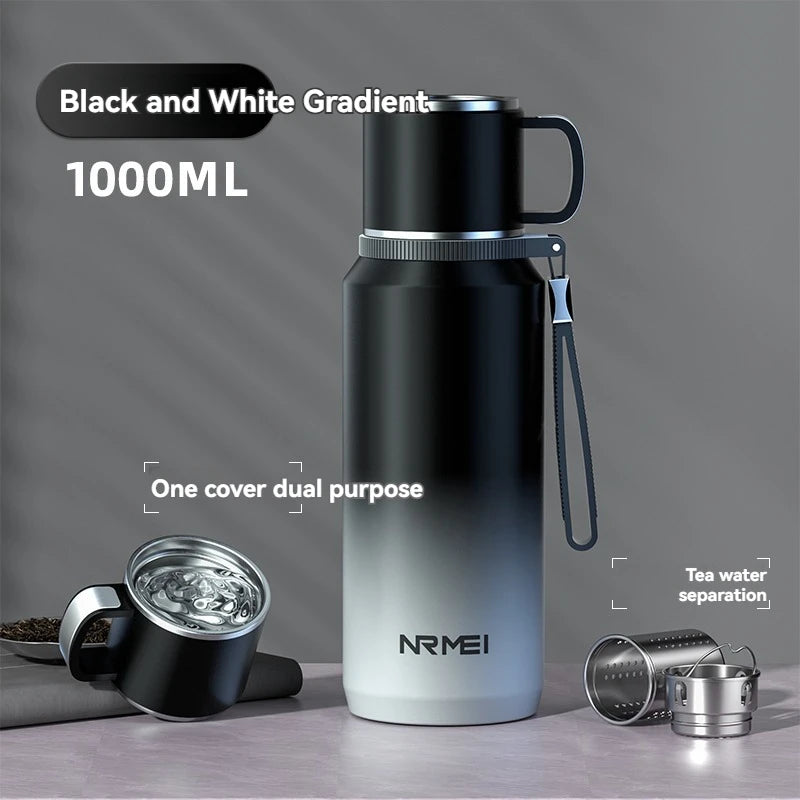 1.5L Thermos water bottle Stainless Steels Vacuum Flask Hot Coffee tea Water Heat Preservation Bottles Cold Tumbler drinkware TechElect