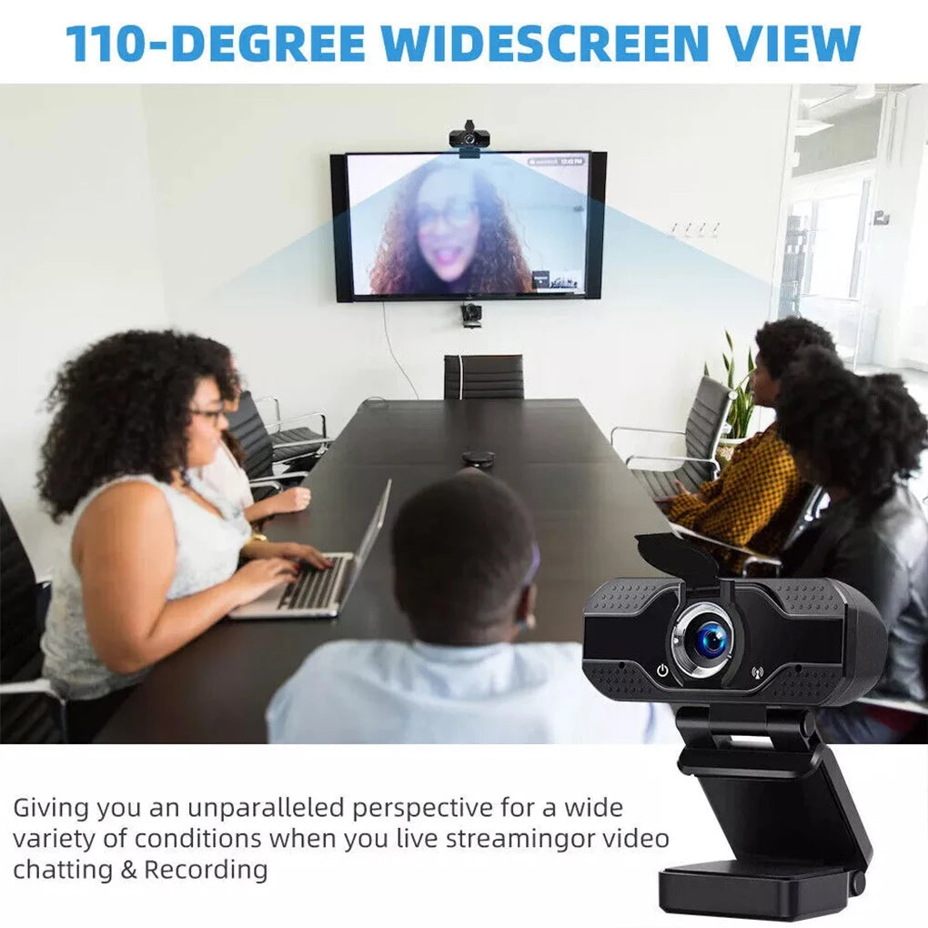 1080P Manual Focus Computer Camera HD Webcam For PC Laptop Crystal Clear Video Auto-installation Multi-angle Tripod Techelectronicx