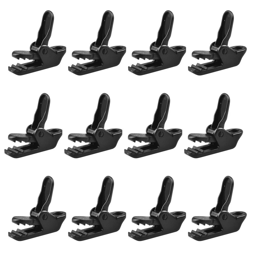 1/5/10PcsTarpaulin Clip Tent Canopy Clip Buckle Outdoor Wind Rope Clamps Reusable Awning Mountaineering Camping Accessories TechElect