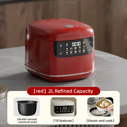 110V/220V MultiCooker Electric Rice Cooker Non-Stick Pot 2L Cooking Machine Steamed Smart Rice Congee Cooker Kitchen Appliance Techelectronicx