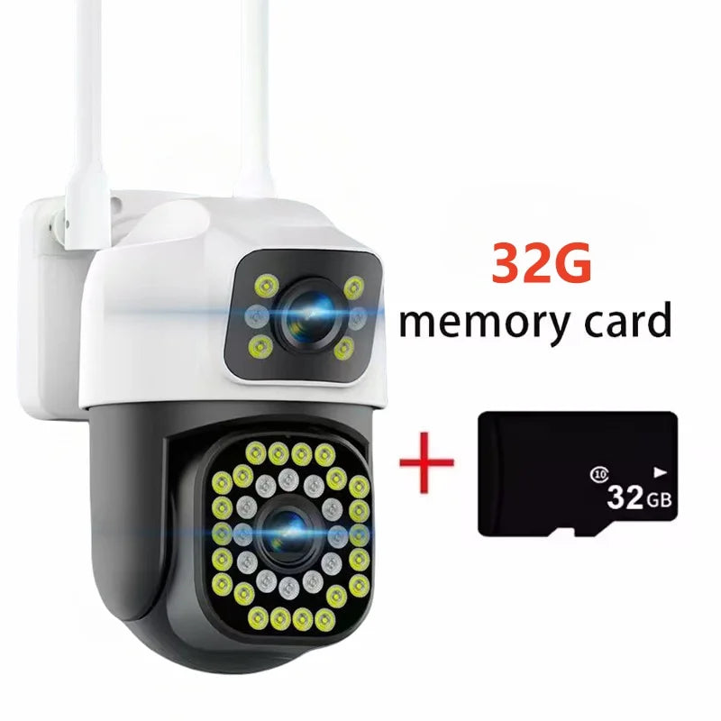 4K 8MP WiFi Surveillance Camera Wifi Outdoor Dual Lens PTZ IP Camera Auto Tracking Audio Video ONVIF Security CCTV Camera YOOSEE TechElect