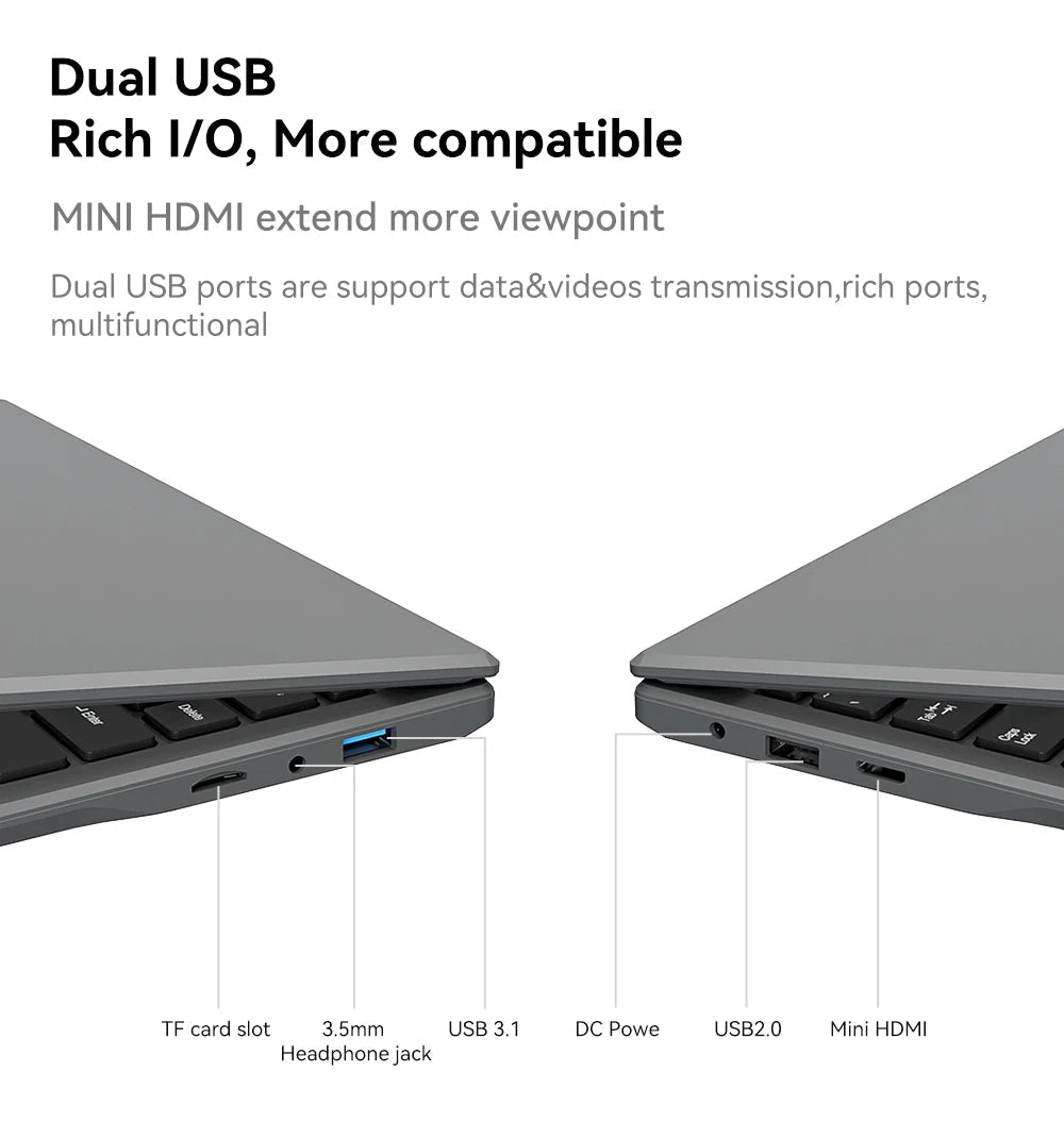 (Clearance)13.3 Inch Cheap Laptop With Intel CPU 2.5K FHD IPS 2.5K FHD Display Notebook Adreamer Laptop On Sale Techelectronicx