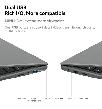 (Clearance)13.3 Inch Cheap Laptop With Intel CPU 2.5K FHD IPS 2.5K FHD Display Notebook Adreamer Laptop On Sale Techelectronicx