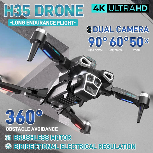 【TYRC H35】Rc camera drone 4K professional high-definition camera brushless motor long-range obstacle avoidance Techelectronicx