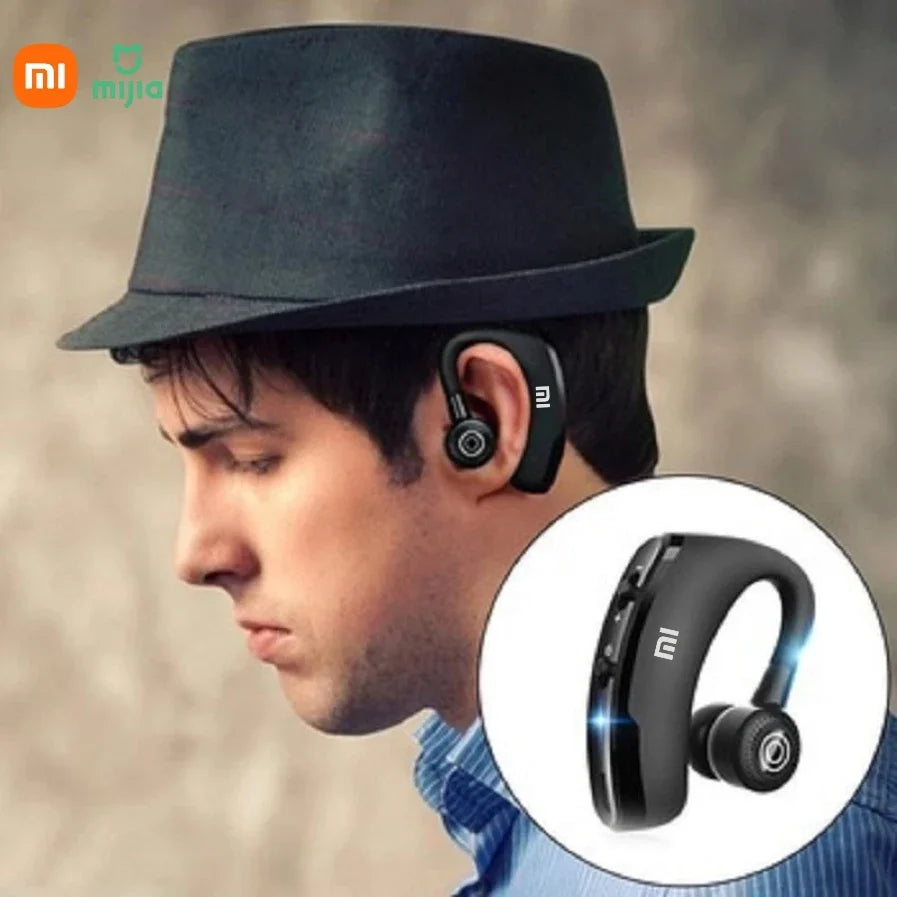 XIAOMI V9 Bluetooth Single Ear Sports Hanging Earphones with Microphone HD Music Business Touch Control Earphones Techelectronicx