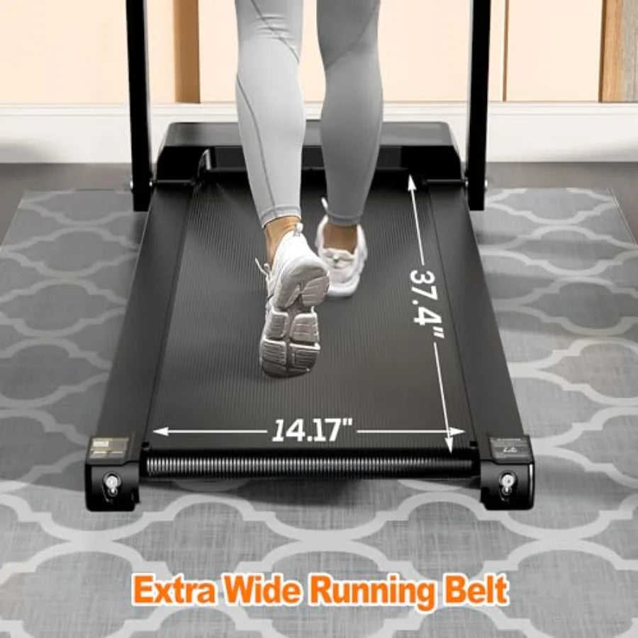 Foldable Treadmill for Home 2.5HP Quiet Brushless Motor 300 LB Capacity Smart Fitshow App Control Small Treadmills for Small Sp TechElect