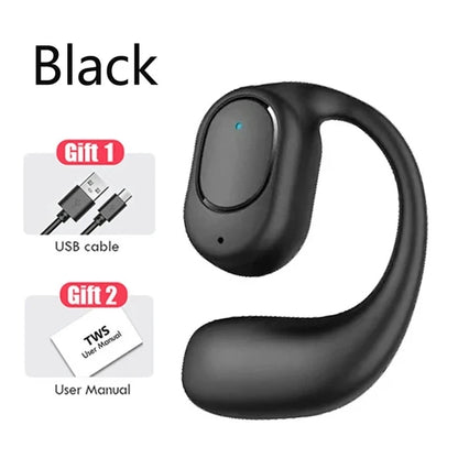 Wireless Headphones Bluetooth Headset With Microphone Bone Conduction Handsfree Noise Canceling Earphones For Driving Audifonos - TechElect