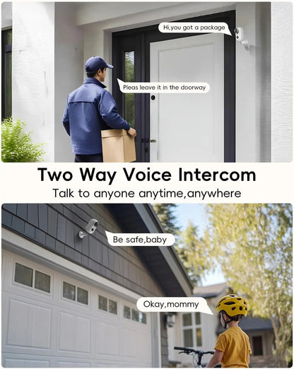 ZUMIMALL APP F5 Security Cameras Wireless Outdoor with Magnetic Mount, Battery Powered, 2.4G WiFi ,3MP Color Night Vision TechElect