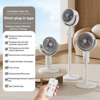 Xiaomi Desktop Floor To Fan With Remote Control Retractable Intelligent Silent Electric Fan Home Office Air Circulation Fan New Techelectronicx