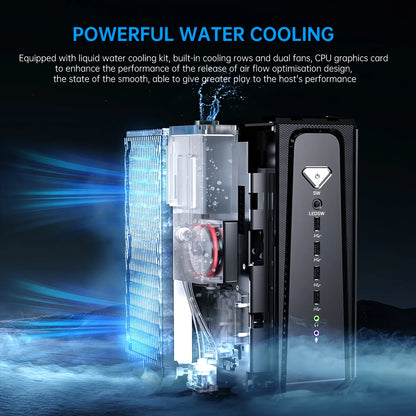 MSECORE  SL800 Intel Core I5 I7 I9 RTX4070 12G Liquid Cooling Desktop Gaming Computer Windows 11 MINI PC DDR5 NVMe SSD 8K BT5.3 TechElect