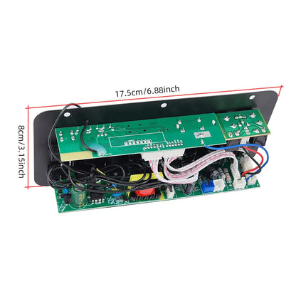 110V 220V 12V Digital Bluetooth Amplifier Board Subwoofer Dual Microphone Karaoke Amp Speaker Home Theater DIY 30W Techelectronicx