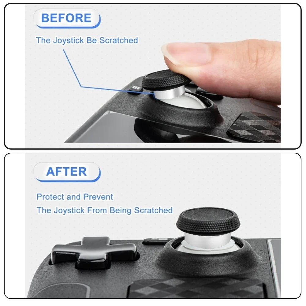12/2X For Steam Deck Game Joystick Rocker Protector Ring Silicone Elastic Cover For Xbox PS4 PS5 VR2 Controller Game Accessories Techelectronicx