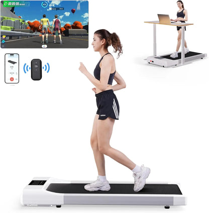 Walking Pad Treadmill, Smart Under Desk Treadmill, Portable Treadmill for Office, Mini Treadmill Under Desk, Walking Treadmill w TechElect