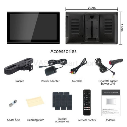 11.6 Inch Portable Mini Digital TV 1080P HDMI Handheld Car Television WIFI IPS HD Display Screen for Home Kitchen Outdoor Use Techelectronicx