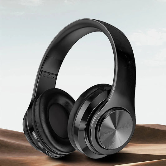 Wireless Bluetooth 5.0 Headphone With Microphone On-Ear Headset Stereo Sound Earphones Sports Gaming Foldable Headphones - TechElect